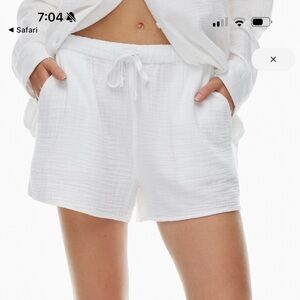 Wilfred White Gauze Shorts